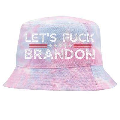 Let's Fuck Brandon Funny Tie-Dyed Bucket Hat