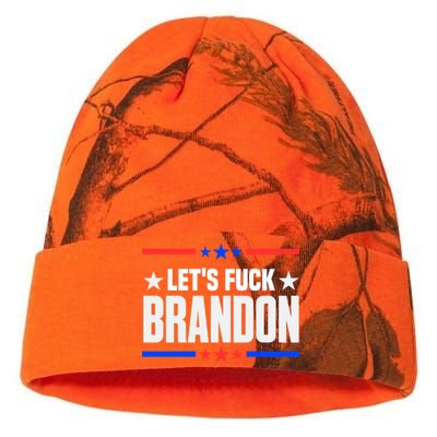 Let's Fuck Brandon Lets Fuck Brandon Lets Go Brandon Kati Licensed 12" Camo Beanie