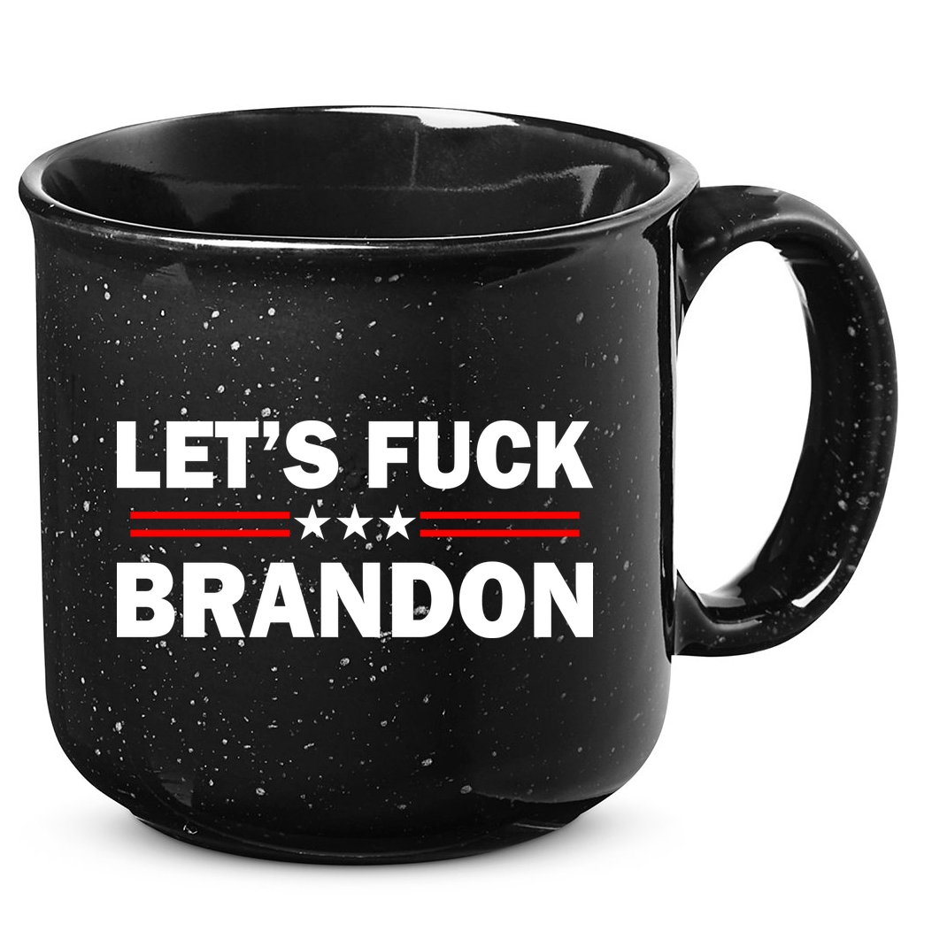 Let's Fuck Brandon Trump Rally 15oz Campfire Ceramic Mug