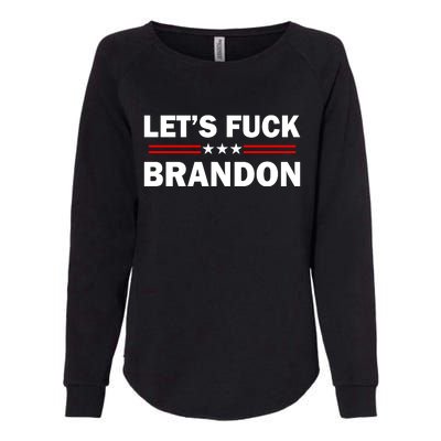 Let's Fuck Brandon Trump Rally Womens California Wash Sweatshirt