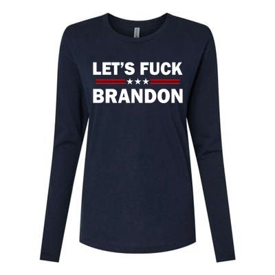 Let's Fuck Brandon Trump Rally Womens Cotton Relaxed Long Sleeve T-Shirt