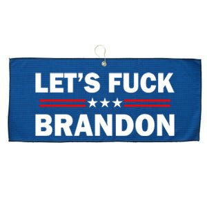 Let's Fuck Brandon Trump Rally Large Microfiber Waffle Golf Towel