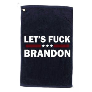 Let's Fuck Brandon Trump Rally Platinum Collection Golf Towel