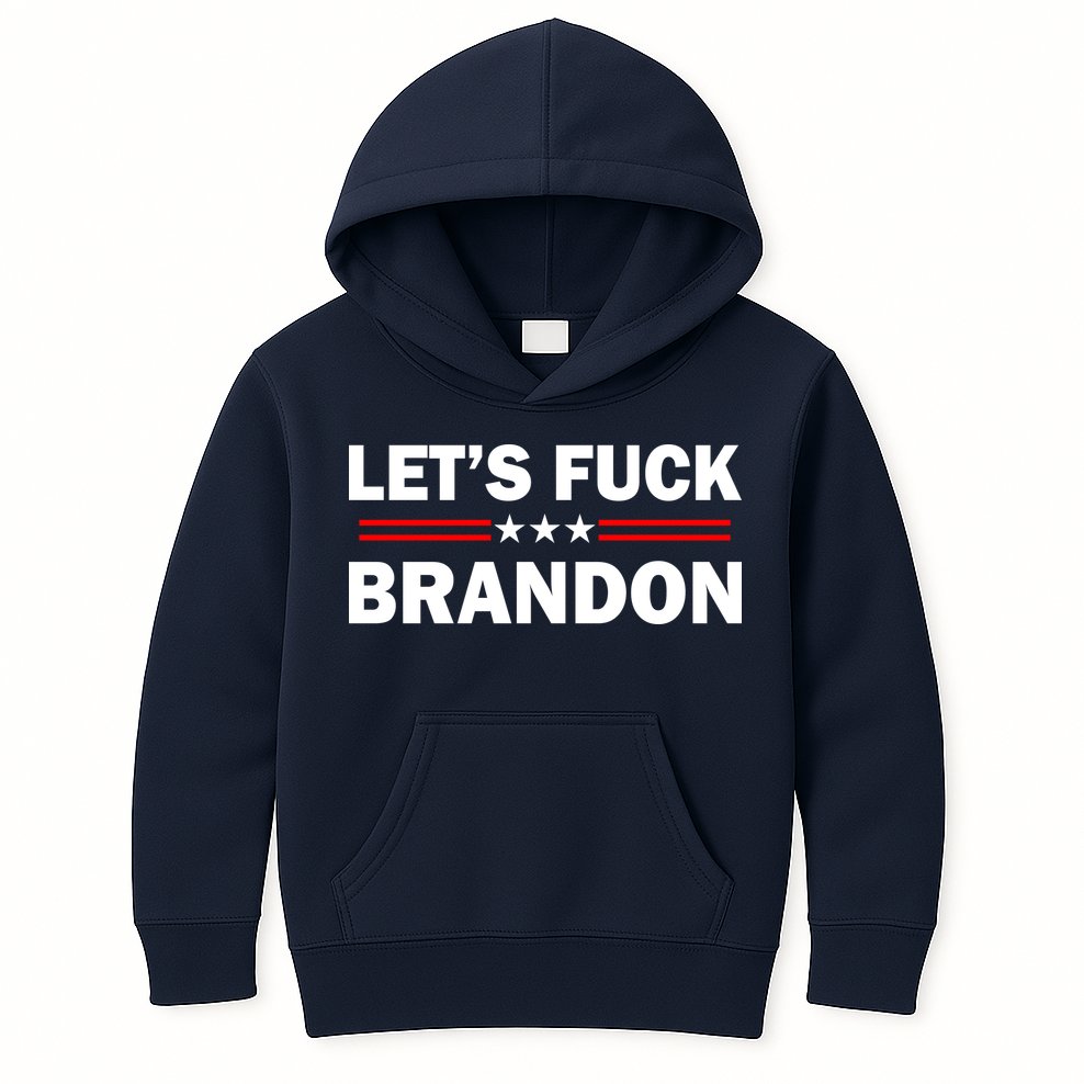 Let's Fuck Brandon Trump Rally Kids Hoodie