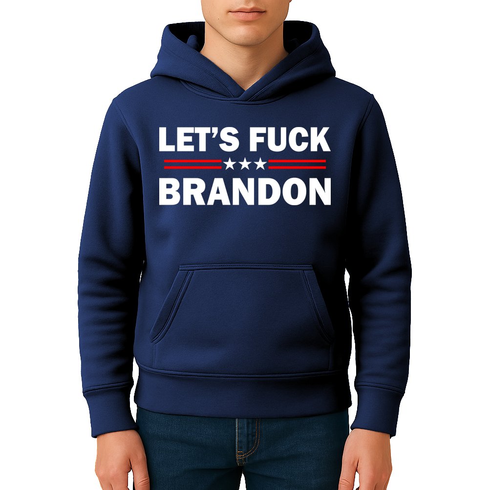 Let's Fuck Brandon Trump Rally Kids Hoodie