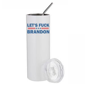 Let's Fuck Brandon Trump Rally Stainless Steel Tumbler