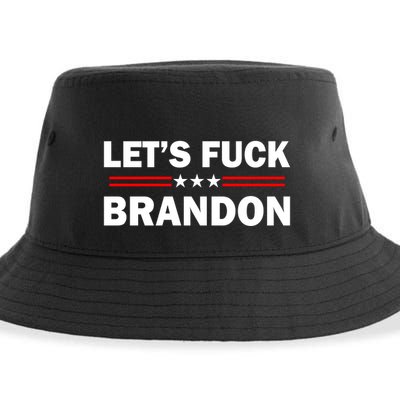 Let's F Brandon Trump Rally Trending Sustainable Bucket Hat