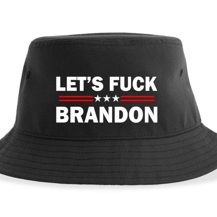 Let's F Brandon Trump Rally Trending Sustainable Bucket Hat
