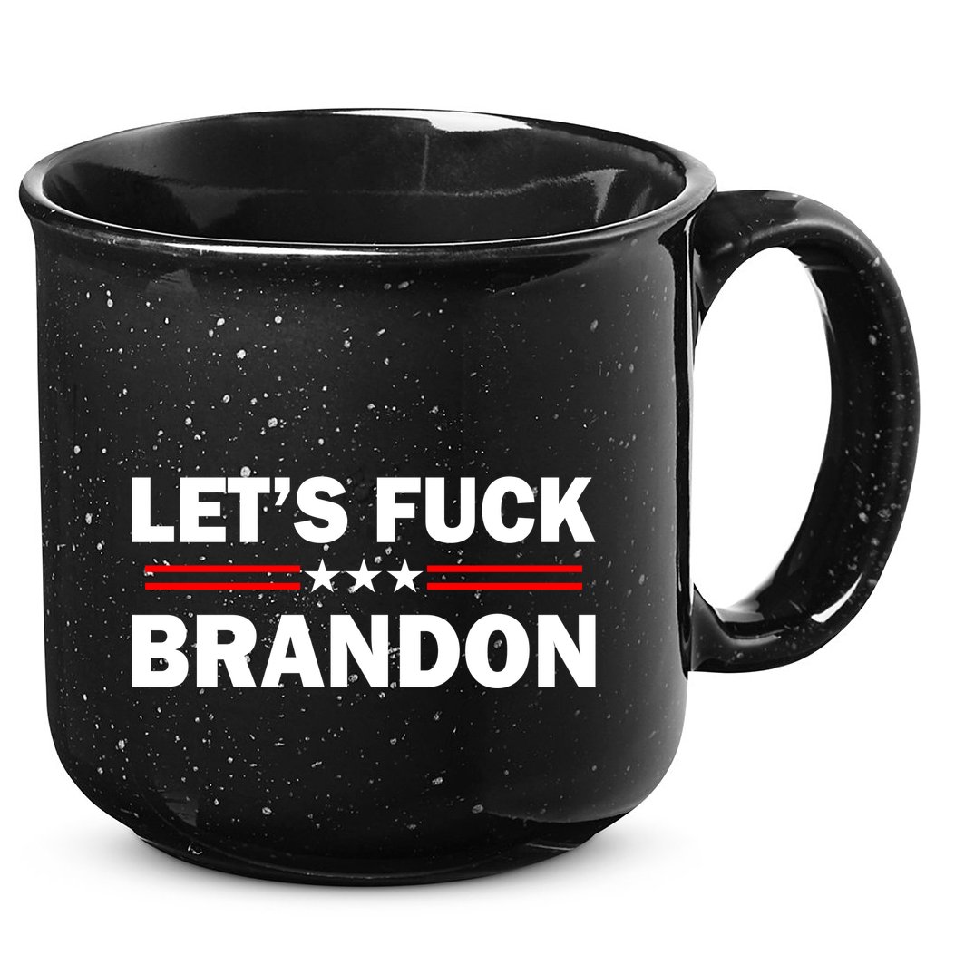 Let's F Brandon Trump Rally Trending 15oz Campfire Ceramic Mug