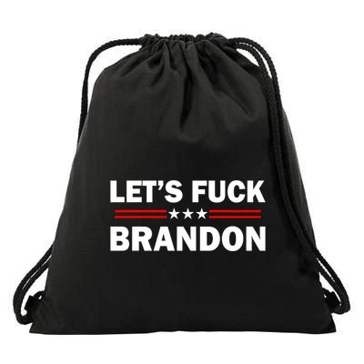 Let's F Brandon Trump Rally Trending Drawstring Bag