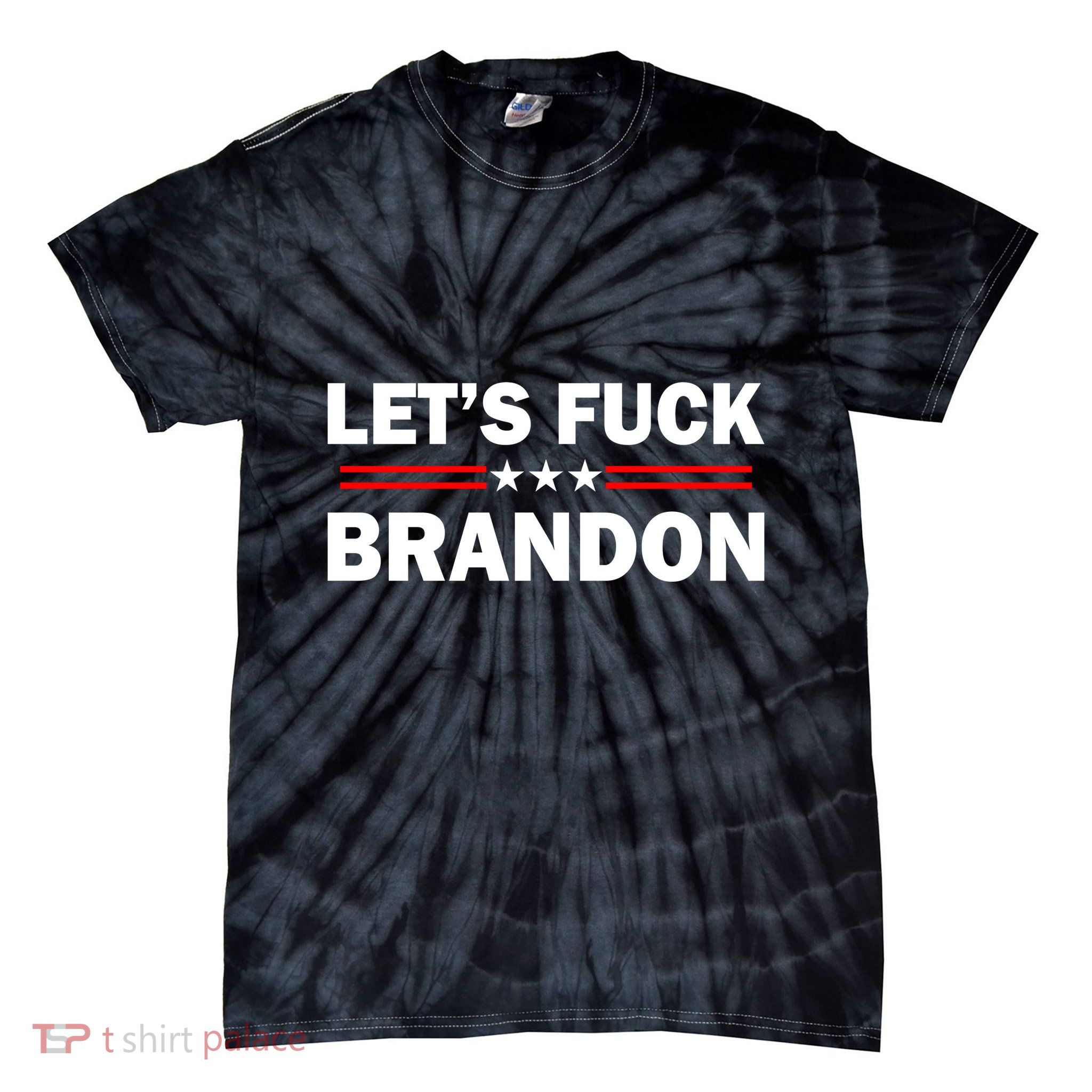 Let's F Brandon Trump Rally Trending Tie-Dye T-Shirt