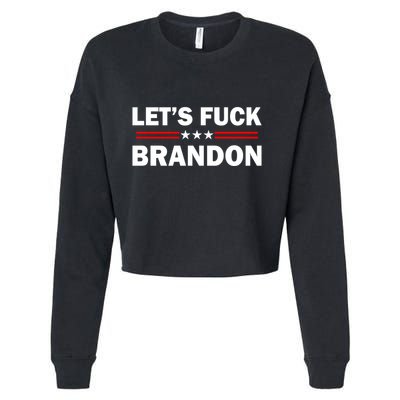 Let's F Brandon Trump Rally Trending Cropped Pullover Crew