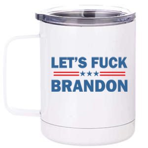 Let's F Brandon Trump Rally Trending 12 oz Stainless Steel Tumbler Cup