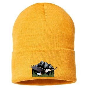 Last Frontier Bald Eagle Alaska Sustainable Knit Beanie