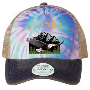 Last Frontier Bald Eagle Alaska Legacy Tie Dye Trucker Hat