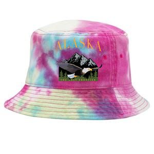 Last Frontier Bald Eagle Alaska Tie-Dyed Bucket Hat