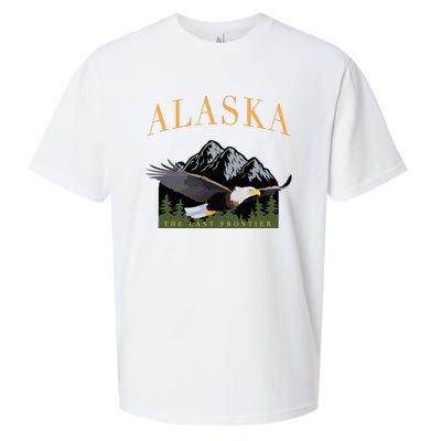 Last Frontier Bald Eagle Alaska Sueded Cloud Jersey T-Shirt