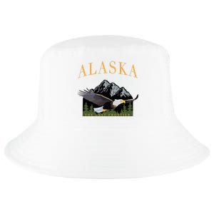 Last Frontier Bald Eagle Alaska Cool Comfort Performance Bucket Hat