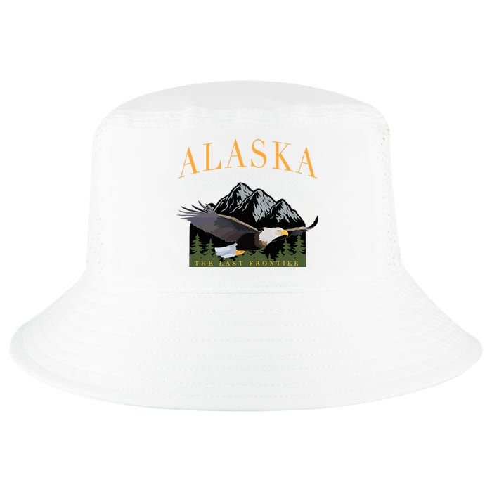 Last Frontier Bald Eagle Alaska Cool Comfort Performance Bucket Hat