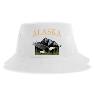 Last Frontier Bald Eagle Alaska Sustainable Bucket Hat