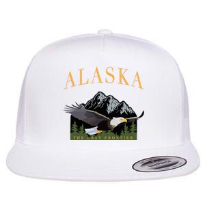 Last Frontier Bald Eagle Alaska Flat Bill Trucker Hat