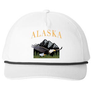 Last Frontier Bald Eagle Alaska Snapback Five-Panel Rope Hat