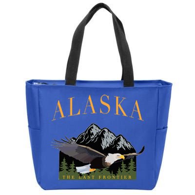 Last Frontier Bald Eagle Alaska Zip Tote Bag