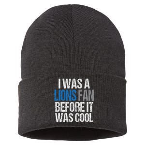 Lions Fan Before It Was Cool Lions Gear Lions Fan Sustainable Knit Beanie