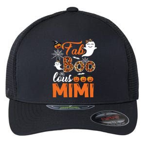 Leopard Fab Boo Lous Mimi Spooky Mimi Halloween Costume Gift Long Sleeve Flexfit Unipanel Trucker Cap