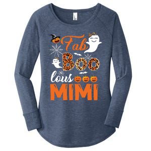 Leopard Fab Boo Lous Mimi Spooky Mimi Halloween Costume Gift Long Sleeve Women's Perfect Tri Tunic Long Sleeve Shirt