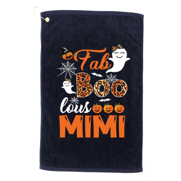 Leopard Fab Boo Lous Mimi Spooky Mimi Halloween Costume Gift Long Sleeve Platinum Collection Golf Towel