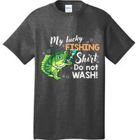 Lucky Fishing Bass Funny Fish Dad Gift T-Shirt