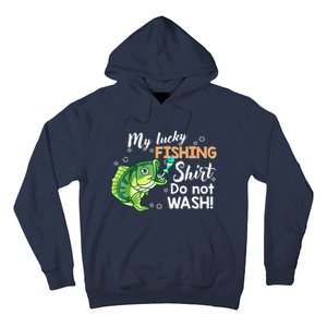 Lucky Fishing Bass Funny Fish Dad Gift Hoodie