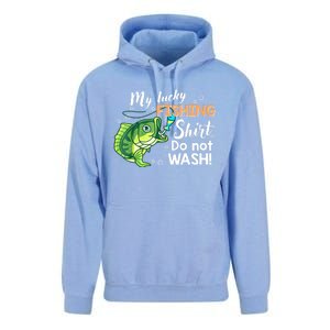 Lucky Fishing Bass Funny Fish Dad Gift Unisex Surf Hoodie