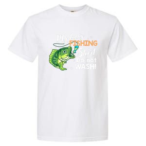 Lucky Fishing Bass Funny Fish Dad Gift Garment-Dyed Heavyweight T-Shirt