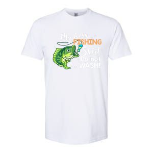 Lucky Fishing Bass Funny Fish Dad Gift Softstyle CVC T-Shirt