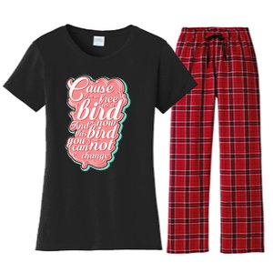 Lyriclyfe F.R.E.E Bird Ronnie Zant Allen Collins Women's Flannel Pajama Set