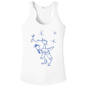 Lau Fey Bunny Simple Drawing Ladies PosiCharge Competitor Racerback Tank