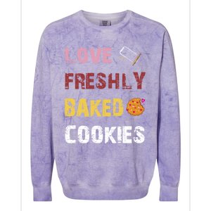 Love Freshly Baked Cookies Cool Gift Colorblast Crewneck Sweatshirt