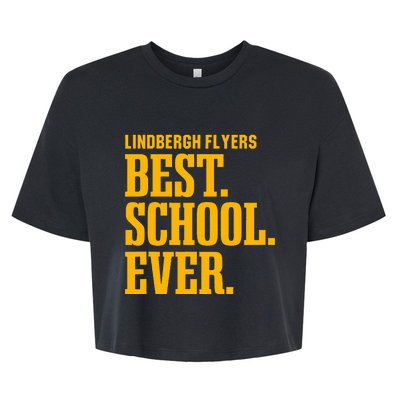 Lindbergh Flyers Best Ever Hs Bella+Canvas Jersey Crop Tee