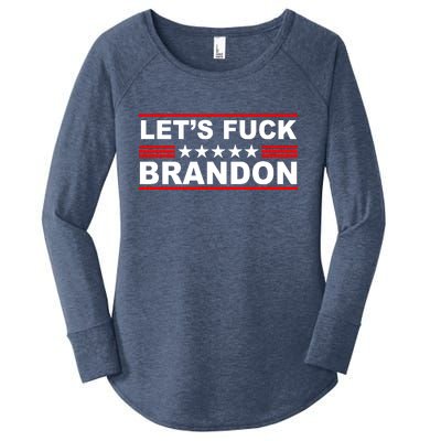 Let's F Brandon LGB FJB Funny Women's Perfect Tri Tunic Long Sleeve Shirt