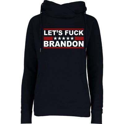 Let's F Brandon LGB FJB Funny Womens Funnel Neck Pullover Hood