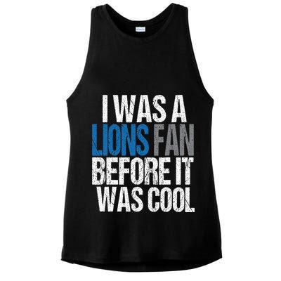 Lions Fan Before It Was Cool Lions Gear Ladies PosiCharge Tri-Blend Wicking Tank