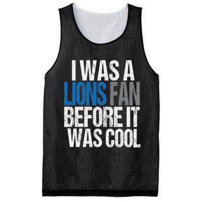 Lions Fan Before It Was Cool Lions Gear Mesh Reversible Basketball Jersey Tank