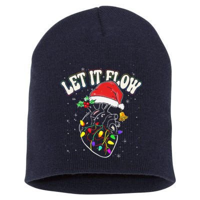 Letit Flows Cardiac Nurse Xmas Cardiology Nurse Christmas Short Acrylic Beanie