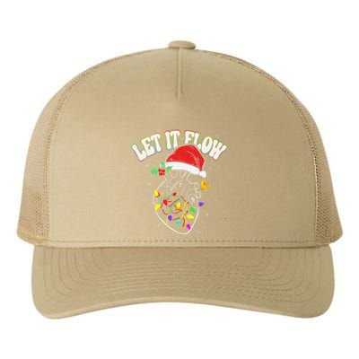 Letit Flows Cardiac Nurse Xmas Cardiology Nurse Christmas Yupoong Adult 5-Panel Trucker Hat