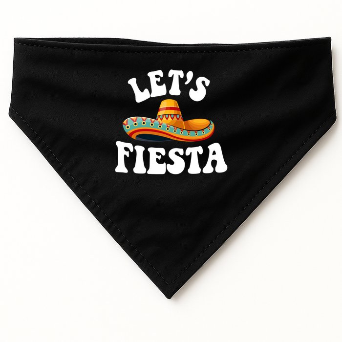 Lets Fiesta Cinco De Mayo USA-Made Doggie Bandana