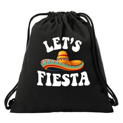 Lets Fiesta Cinco De Mayo Drawstring Bag