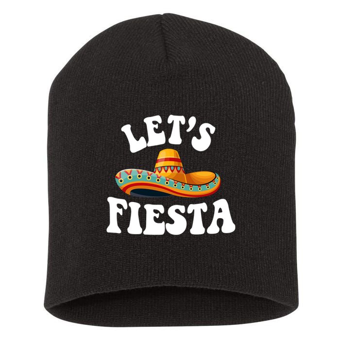 Lets Fiesta Cinco De Mayo Short Acrylic Beanie
