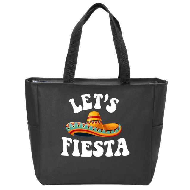 Lets Fiesta Cinco De Mayo Zip Tote Bag
